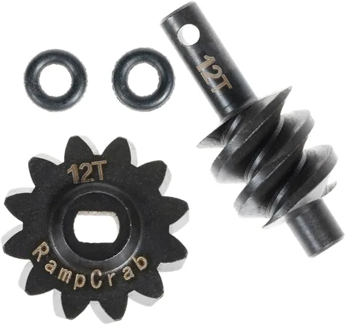 Overdrive - Juego de engranajes diferenciales 12T, acero endurecido, 1/24, piezas de actualización para Axial SCX24 Bronco Deadbolt JLU B-17