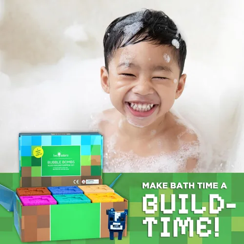 Miniatura 4 de Bombas de baño TNT Creeper para niños con juguetes sorpresa en el interior (paquete de 6) – Grandes bombas de burbujas explosivas para niños y niñas