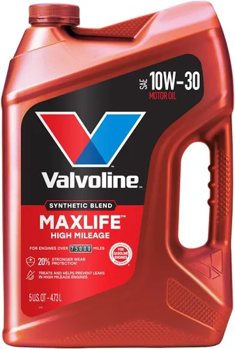Miniatura 34 de Valvoline - Aceite de motor de mezcla sintética SAE 10W-40 de alto millaje, con MaxLife Technology, 5 cuartos de galón
