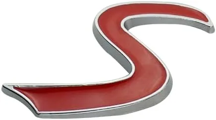 Miniatura 5 de 1 emblema S 3D letra de metal para maletero de la tapa trasera del maletero de la escotilla de repuesto para R53 R55 R56 R57 R59 F56 F55