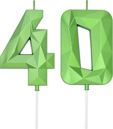 Miniatura 86 de DERVENTA Velas de cumpleaños con números grandes, 3D, color rosa, 3.7 pulgadas, decoración para tartas de fiesta, 1 pieza (número 3 rosa)