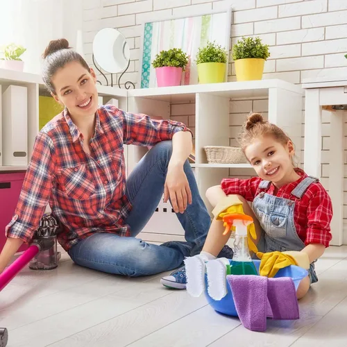 Miniatura 5 de Lallisa 12 piezas de cepillos para limpieza con mango, cómodo de agarrar, resistentes, flexibles y rígidas, cepillos a granel para ducha, baño, verde