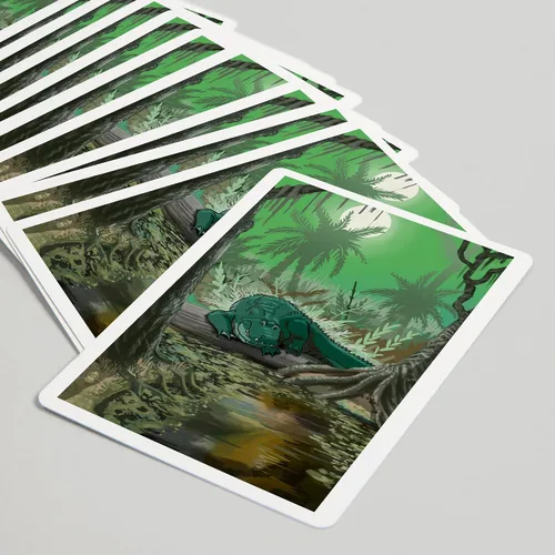 Miniatura 5 de Lantern Press Alligator in Swamp (52 cartas de juego, baraja de cartas de tamaño póquer con comodines)