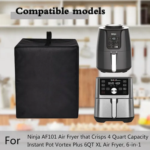 Miniatura 2 de Funda para freidora de aire, resistente al calor, tela de nailon impermeable, funda protectora contra el polvo para freidora de aire Ninja AF101 4