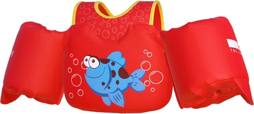Miniatura 11 de Dark Lightning Chaleco de natación para niños de 2, 3, 4, 5, 6 y 7 años, flotadores para niños pequeños con alas de brazo de 30 a 50 libras, chaleco