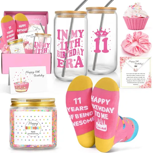 Miniatura 15 de Frerdui Regalos de cumpleaños para niñas de 9 años, bonitos regalos para niñas de 9 años, cesta de regalo para niñas de 9ª hija, hermana, sobrina