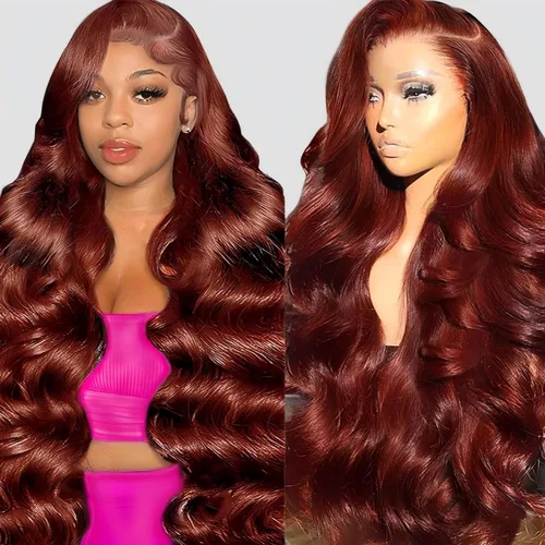 Miniatura 14 de QZOQZO Pelucas de encaje frontal 13x6 de cabello humano, prearrancadas, densidad del 180%, onda corporal, HD, frontal de encaje, sin pegamento