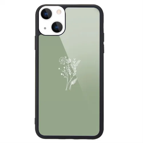 Miniatura 9 de Funda compatible con iPhone 13 para niños y mujeres, diseño divertido de cara, parte trasera dura con negro, divertido y lindo patrón de arte