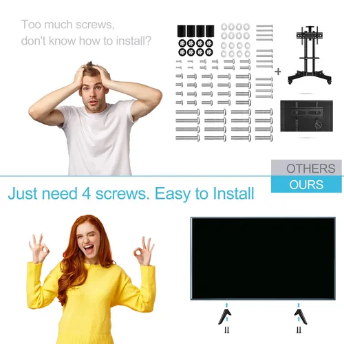 Miniatura 4 de Kit de tornillos y arandelas universales para soporte de TV Insignia Sony Toshiba RCA Roku TV Mount Patas, incluye arandelas