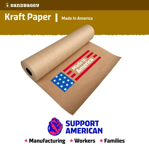 Miniatura 8 de Sandbaggy Rollos de papel kraft de alta resistencia, papel reciclado de 75 libras para envío, embalaje y embalaje, fabricados en Estados Unidos