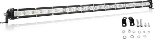 Miniatura 15 de Willpower 2 unids 5 pulgadas 15 W sola fila LED barra de luz Spot Beam Slim Off Road Luz niebla lámpara de trabajo luces de conducción para 4X4