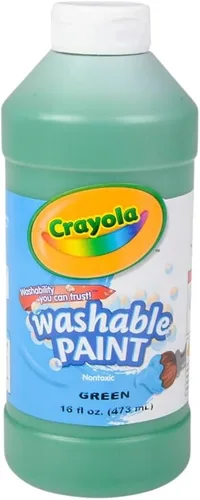 Miniatura 10 de Pintura lavable Crayola, blanca, 16 oz. Blanco