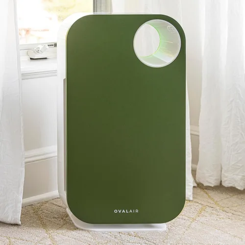 Miniatura 2 de OVAL AIR AIR1000E - Purificador de aire H13 True HEPA 5 en 1 de 3 etapas para habitaciones de hasta 600 pies cuadrados, reduce alergias, asma