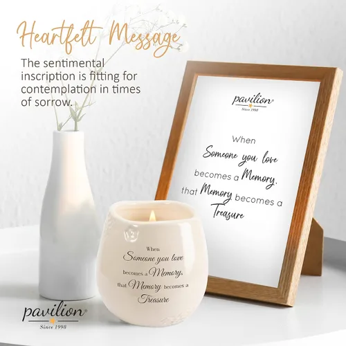 Miniatura 2 de Pavilion - When Someone You Love Becomes a Memory That Memory Becomes a Treasure - Vela de cerámica rellena de soja de 8 onzas