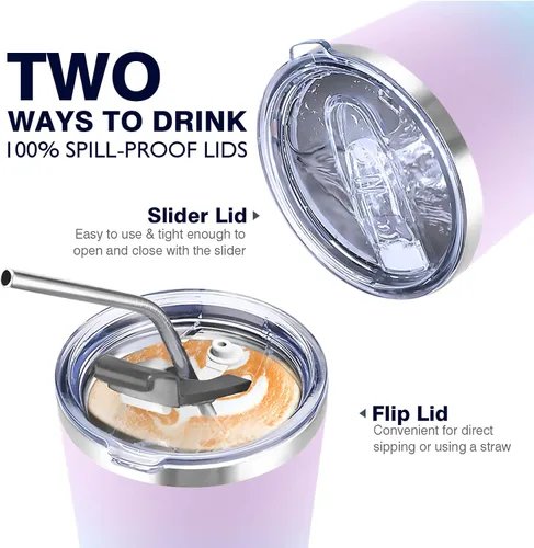 Miniatura 3 de Vaso de acero inoxidable aislado al vacío de 30 onzas con pajilla, duradero y apto para lavavajillas, ideal para automóvil, campamento, senderismo