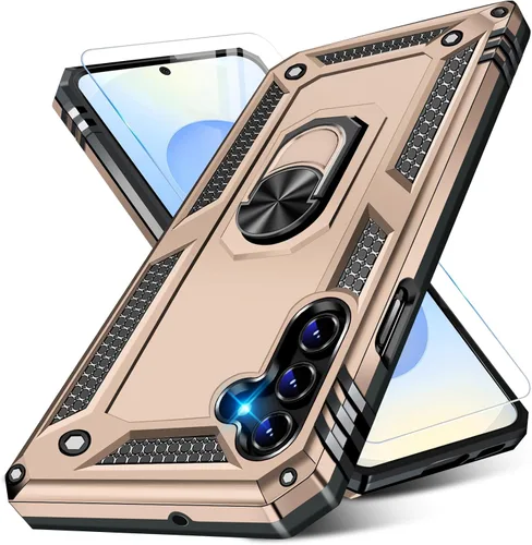 Miniatura 13 de Vaki Funda para Samsung Galaxy S22 5G con protector de pantalla integrado de grado militar, cubierta dura y resistente, funda resistente para Galaxy