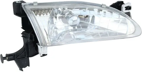 Miniatura 3 de Kit de reemplazo de faros delanteros LH+RH carcasa cromada lente transparente para Toyota Corolla 1998 1999 2000