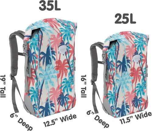 Miniatura 7 de Skog Å Kust BackSak Mochila impermeable de servicio pesado - Bolsa de equipo para deportes, viajes y más - Tamaños de 25 y 35 litros Gris