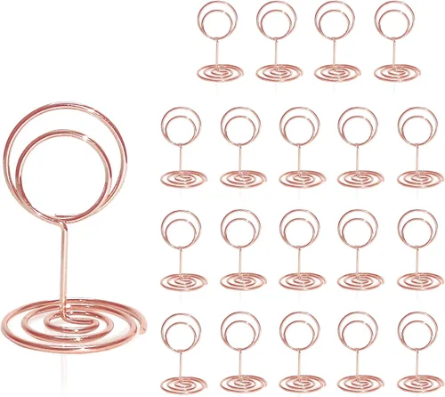 Miniatura 11 de Soportes para números de mesa, 20 unidades, 3.35 pulgadas, soportes para números de mesa para bodas, fiestas, graduaciones, recepciones