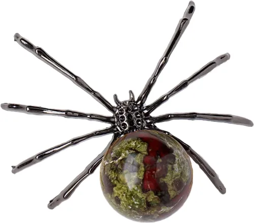 Miniatura 14 de Runyangshi 1 bola de amatista de cristal natural de 2 pulgadas, hecha a mano, estatua de araña animal, adorno de cristal curativo para decoración