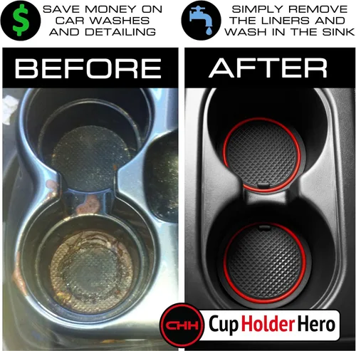 Miniatura 4 de CupHolderHero - Compatible con Dodge Charger y Chrysler 300 Accesorios 2015-2023 - Juego de 26 piezas de insertos antideslizantes y antipolvo