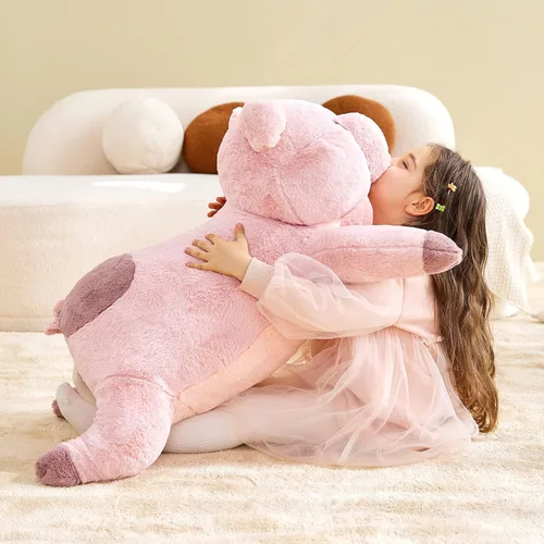 Miniatura 4 de IKASA Juguete de peluche de cerdo gigante, juguetes grandes de 30 pulgadas, regalos para niños, niñas, niños, novia y niños