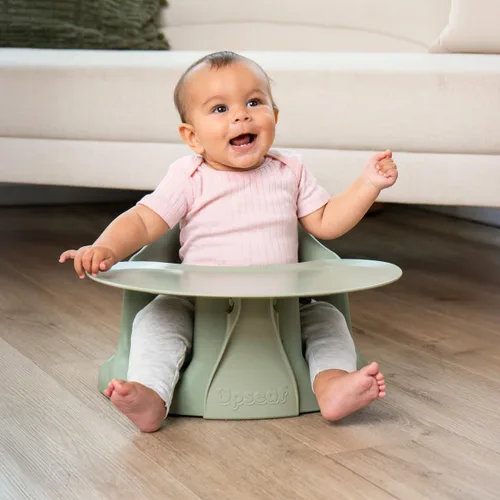 Miniatura 2 de Upseat – El asiento original ergonómico para piso y elevador de bebé con bandeja, desarrollado con fisioterapeutas para postura erguida y desarrollo