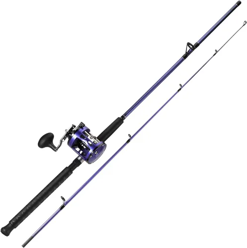 Sougayilang Combo de carrete de caña de pescar de arrastre – Caña de pesca resistente en la costa/bagre con carrete de tamaño 4000, combo de agua
