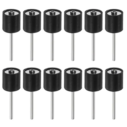 HARFINGTON Mandriles de goma de tambor de lijado de 1/2 pulgada de 0.093 in soporte de manga de lijado para lijadora de tambor amoladora rotativa
