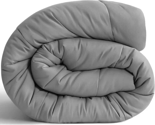 Miniatura 15 de NTBAY Edredón tamaño King, relleno de edredón alternativo al plumón, ropa de cama acolchada para todas las estaciones con pestañas en las esquinas