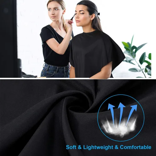 Miniatura 5 de Babero impermeable para salón de belleza, 2 unidades, para peluquería, tinte para peluquería, para clientes y artistas