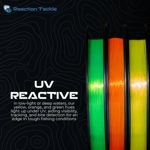 Miniatura 5 de Reaction Tackle Línea de Pesca de Monofilamento - Nylon Mono Fuerte y Resistente a la Abrasión, Lanzamiento Suave y Largo - Baja Memoria - Línea
