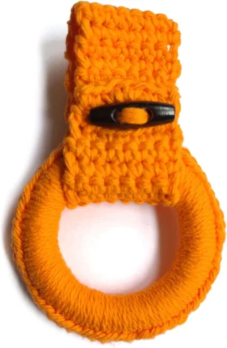 Miniatura 6 de Anillo de toallas de cocina colgante - Toallero para toallas de cocina con lazo para colgar - Percha de toalla de cocina regalo único de Negro