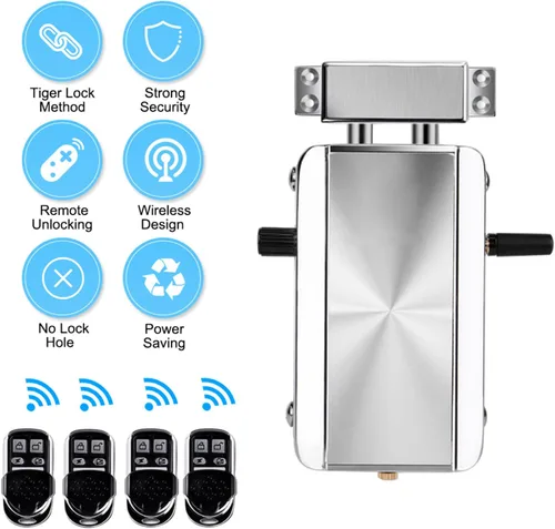 Miniatura 7 de Kit electrónico inteligente de cerradura de puerta para el hogar, sistema de control de acceso inalámbrico antirrobo de seguridad para el hogar sin