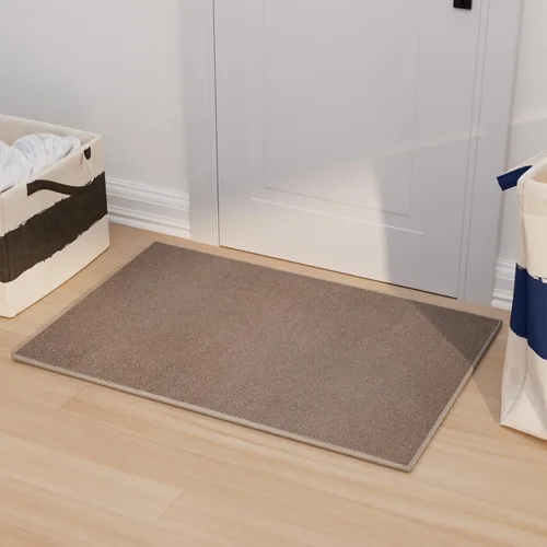 Miniatura 25 de AREDO Alfombra de pasillo con parte trasera de goma antideslizante, alfombra de piso suave lavable para cocina, pasillo, entrada interior, Negro