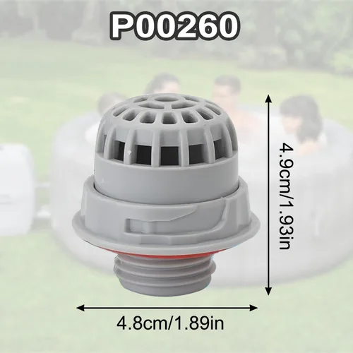 Miniatura 3 de Piezas de spa para bañera de hidromasaje de piscina para SaluSpa Top Residuos Filtro de repuesto con sello solo para Bestway y Coleman Lay-Z-Spa