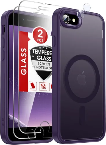 Miniatura 20 de LeYi Funda para iPhone XR: con protector de pantalla X2 + 2 funda para cámara [compatible con MagSafe] Funda protectora magnética i iphoneXR