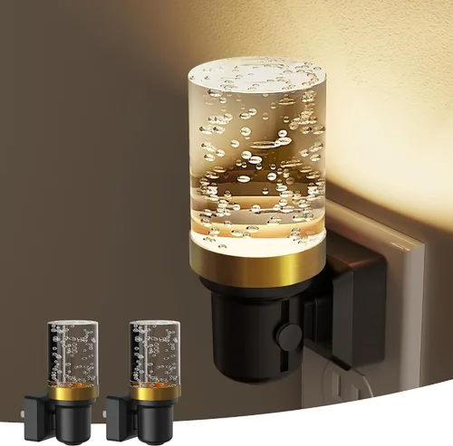 Miniatura 24 de L LOHAS LED - Luces nocturnas enchufables en la pared, temperatura de color ajustable 3000K/4000K/5000K, luz nocturna de burbujas con sensor