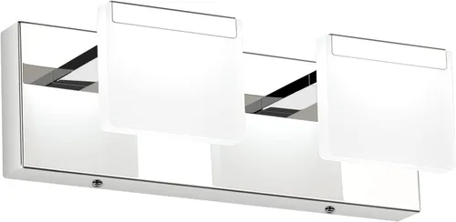Miniatura 16 de Ralbay Luces LED modernas para tocador de baño, 5 luces, lámpara de pared de baño de acero inoxidable acrílico