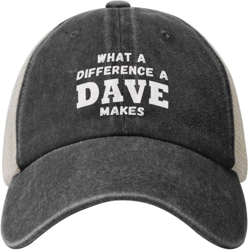Miniatura 19 de What A Differences A Dave Makes Hat Gorra de béisbol Sombreros para hombres Sombrero ajustable