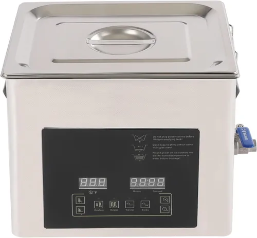 Lavadora ultrasónica 10L 28/40khz de frecuencia dual lavadora ultrasónica profesional con calentador temporizador para gafas piezas instrumentos