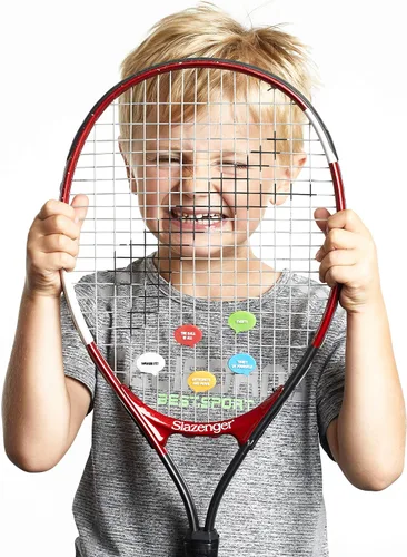 Miniatura 3 de BusyBee Amortiguador de vibraciones de tenis (paquete de 10). Regalo único de tenis para niños, mujeres y jugadores con 10 lemas motivacionales