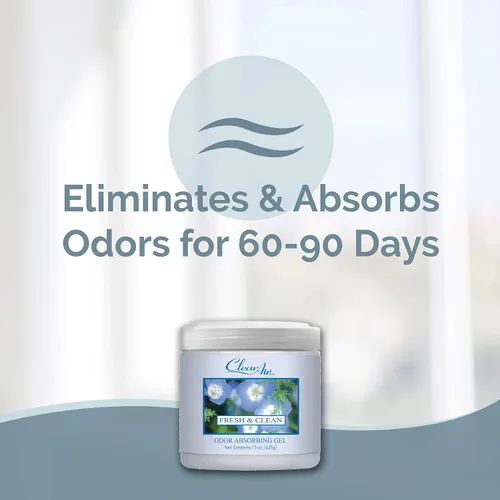 Miniatura 2 de Clear Air Gel absorbente de olores – Ambientador – Absorbe y elimina olores en baños, coches, barcos, caravanas y áreas de mascotas, hecho