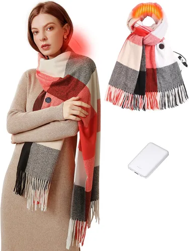 Miniatura 7 de Heated Scarf for Women Include Rechargeable Battery, Electric Heated Scarf for Cold Weather