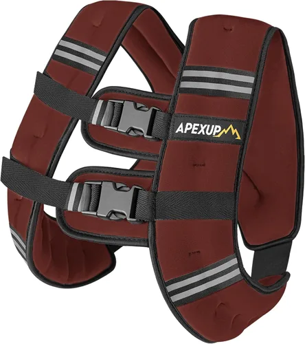 Miniatura 21 de APEXUP - Chaleco con peso de 5, 10, 15, 20, 25 y 30 libras para hombre y mujer, con rayas reflectantes, equipo para entrenamiento de fuerza y correr
