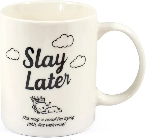 Miniatura 10 de Zenply Taza de café con texto en inglés "Best Dad Coffee", 11 onzas, divertida taza novedosa, impresa en ambos lados, regalo perfecto para papá