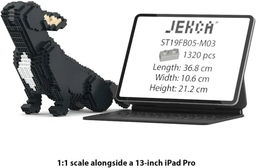 Miniatura 2 de JEKCA Bulldog francés 05S-M03 Bloques de construcción de plástico para perros Edad 14+