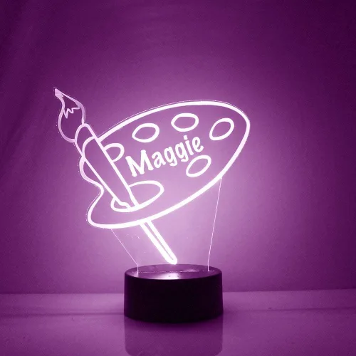 Miniatura 8 de Poste de Barbería Personalizado y Herramientas Letrero LED Lámpara de Luz Nocturna con Control Remoto, Pantalla Iluminada con Nombre o Imagen Barber