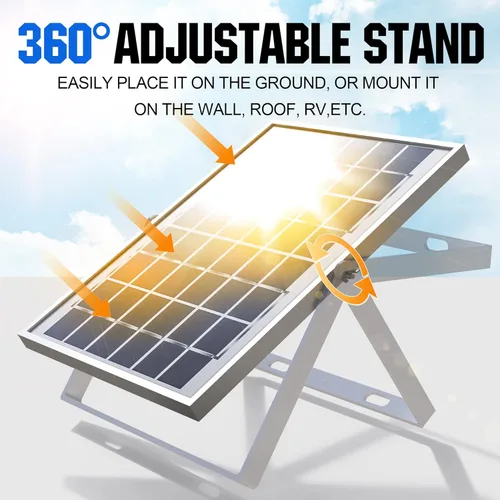 Miniatura 4 de Solperk Panel solar de 20 W, cargador solar para carga lenta y continua, cargador de batería solar y mantenedor, adecuado para automóviles
