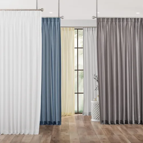 Miniatura 7 de Cortinas Semitransparentes Marrones con Pliegues de Pellizco para Ventana de 96 Pulgadas de Largo, 2 Paneles, Terciopelo de Lujo Suave al Tacto